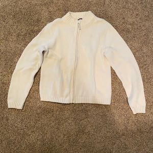 Women’s size medium Lands End zip cardigan